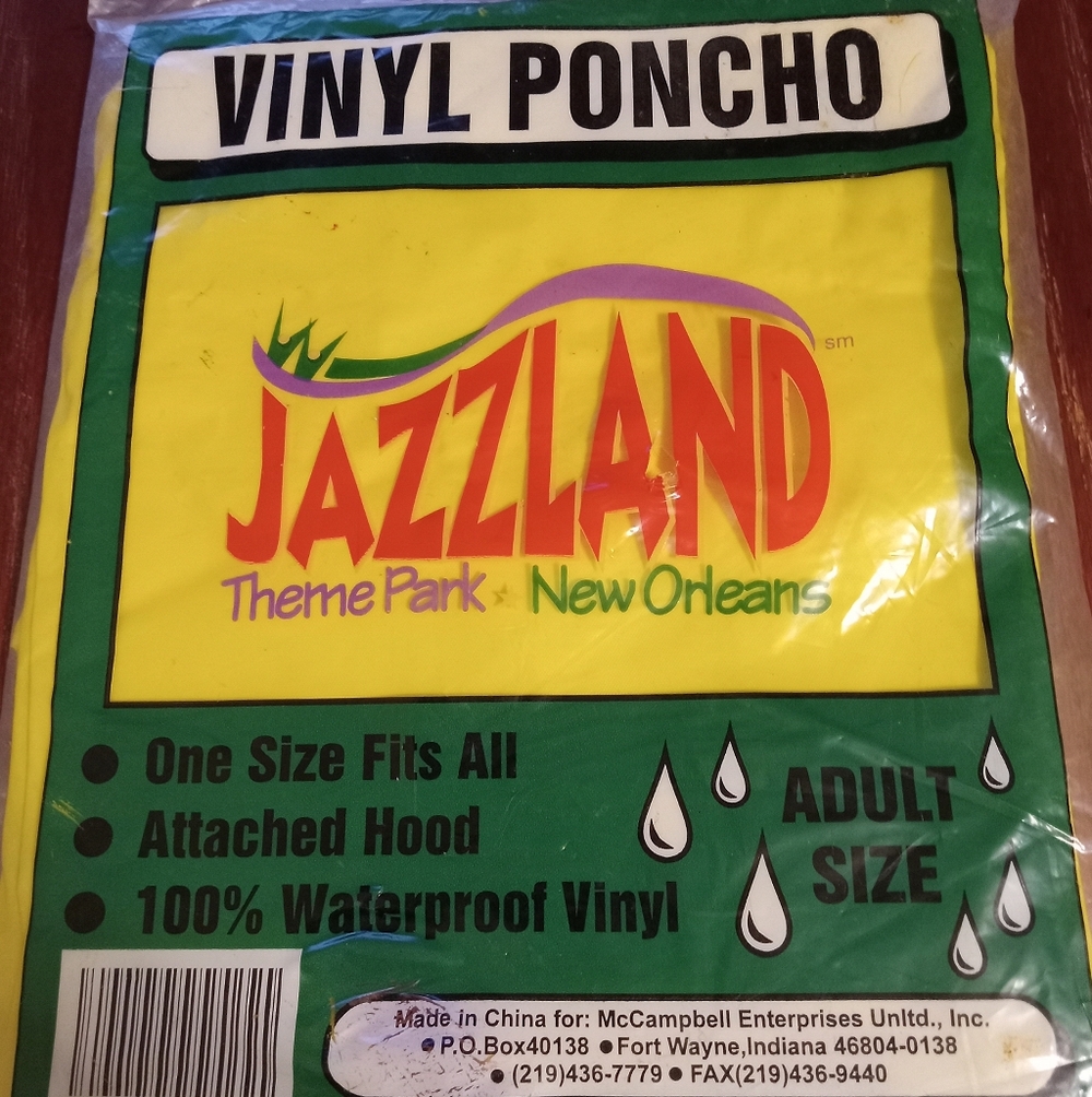 Rare Jazzland Vinyl Poncho